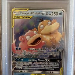 Pokemon Slowpoke & Psyduck GX #35 Unified Minds PSA 10 GEM MINT Tag Team