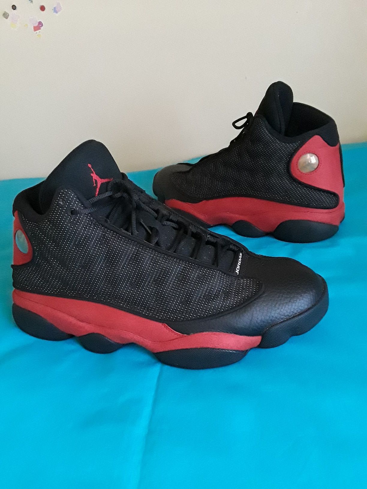 Men's Nike Air Jordan 13 Retro Bred Red Black Size 12