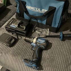 HERCULES 20V Brushless Cordless, 1/2 in. Drill/Driver Kit with Side Handle, 2 Ah Battery, and Charger