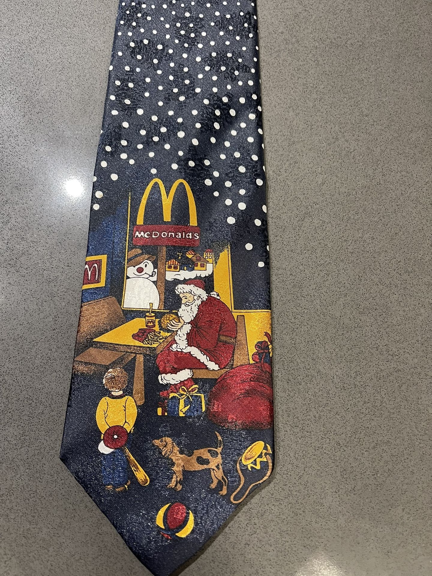 New Vintage McDonald’s Christmas Tie