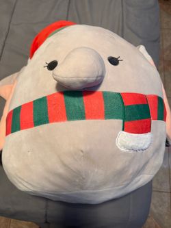 Squishmallow Christmas Manatee Large Plush
