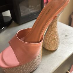 Size 8 Rhinestone Platform Heels 