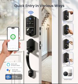 Wi-Fi Smart Fingerprint Front Door Lock Set