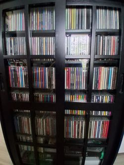 CD collection with cabinets LOT ONLY