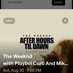 THE WEEKND AND PLAYBOI CARTII TOUR