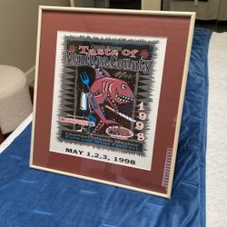 Taste of Ventura County 1998 Framed Poster Metal+mat+glass