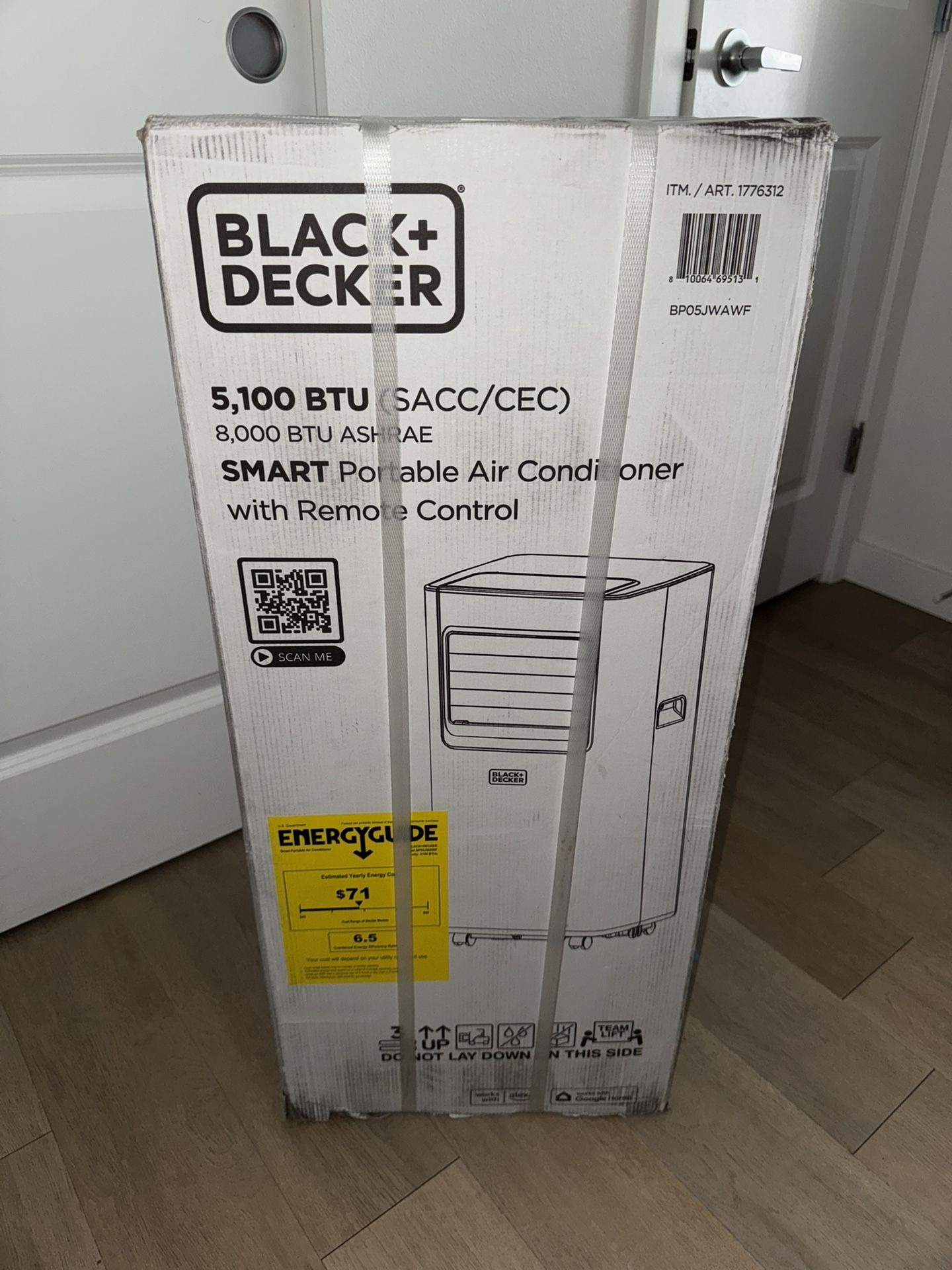 Black+Decker SMART Portable Air Conditioner With remote control
