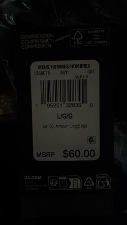 Under Armour CG Armour Men's Compression Leggings Large