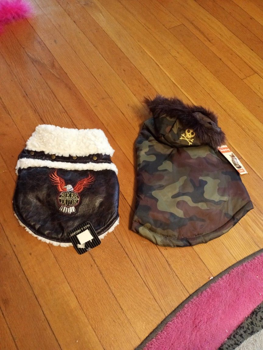 Brand New Pet Jackets ..Tags Attached