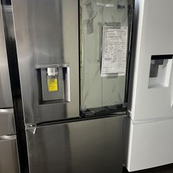 Open Box Lg Mirrored Instaview Door In Door Refrigerator 