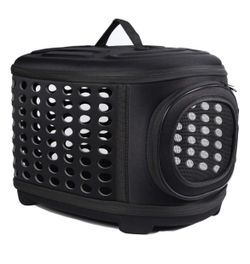 FRIEQ Large Hard Collapsible Cover Pet Carrier