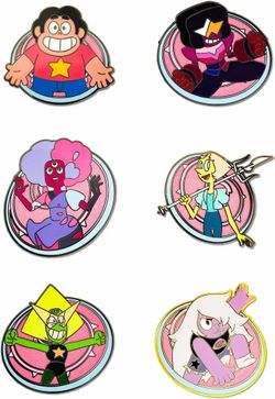 Steven Universe Enamel Pin Set of 6