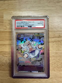 2024 ONE PIECE PRB01-PREMIUM BOOSTER -ONE PIECE CARD THE BEST- #119 MONKEY D. LUFFY MANGA (PSA 10)