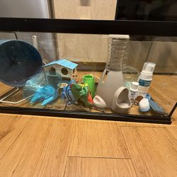 Full Hamster Kit (Cage, Toys, Balls, Food & Hygiene)