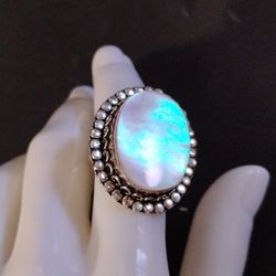 Mother Of Pearl 925 Ring 