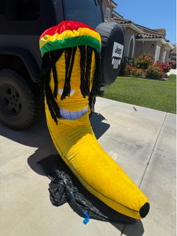 Rasta 6ft banana plushie