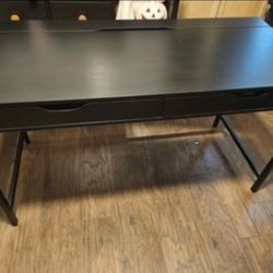Black IKEA Alex Desk