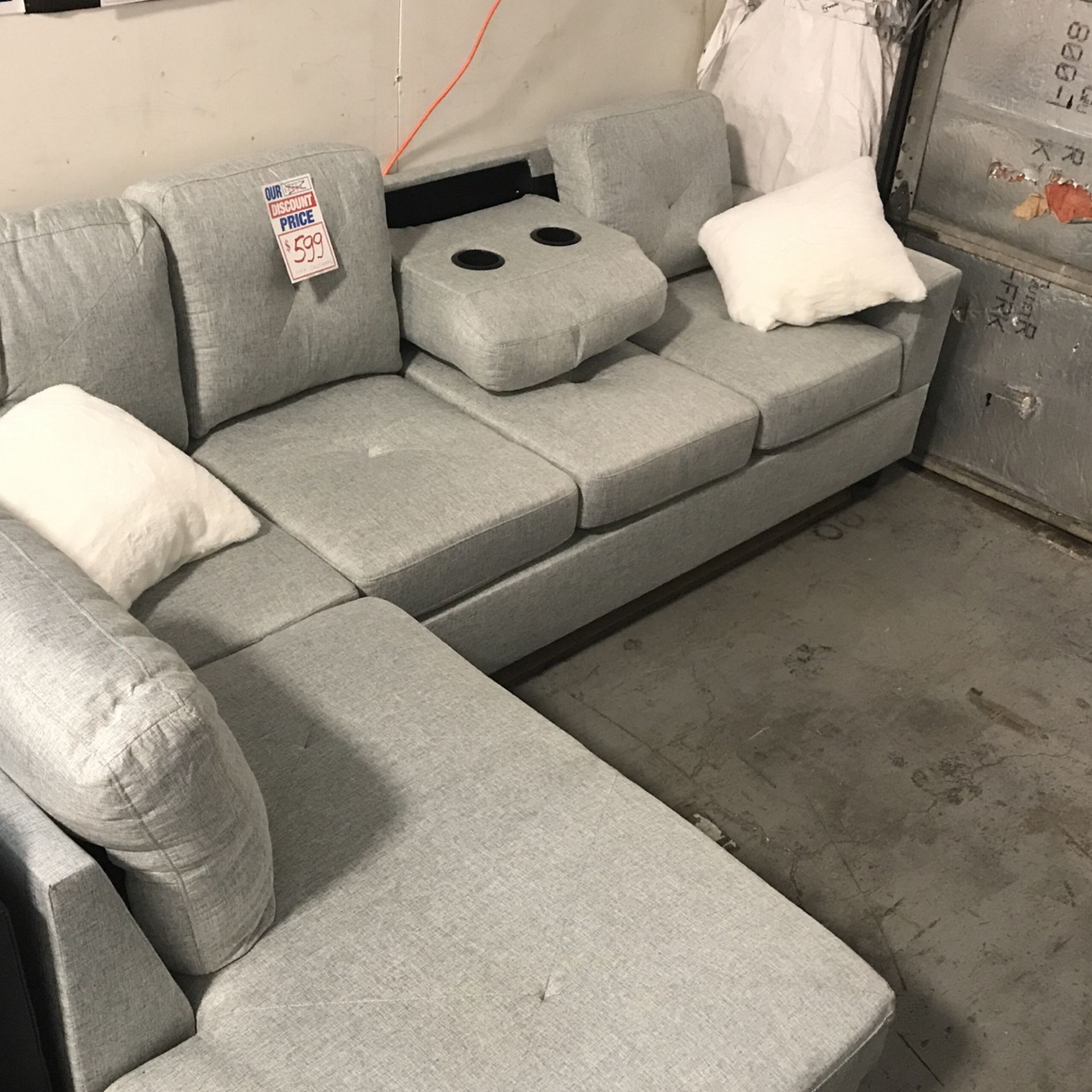 Brand New Reversible Sectional Sofa $49 Down Same Day Delivery Available