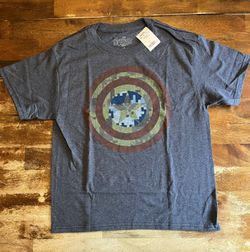 Marvel Avengers Captain America Boys Youth Large T-Shirt NWT