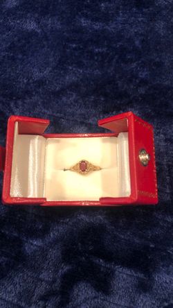 **Pending**Garnet ring
