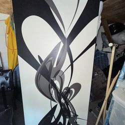 Giant wall painting A little broken but still looks good 79” tall. 44” wide. 1” thick