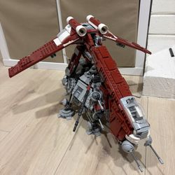 Lego Star Wars Dropship With AT-TE 75337 Made From Real Legos 75354