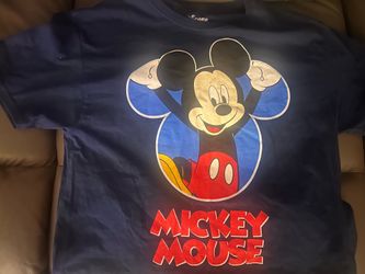 Blue Disney Mickey Mouse Shirt Size Medium