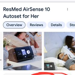 The ResMed AirSense 10 Autoset for Her is a self-adjusting device that provides a complete sleep therapy solution for women Or Men. OR BEST OFFERS 