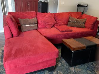Sectional Red Sofa