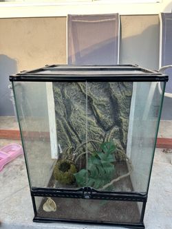 Reptile terrarium tank 18x18x24