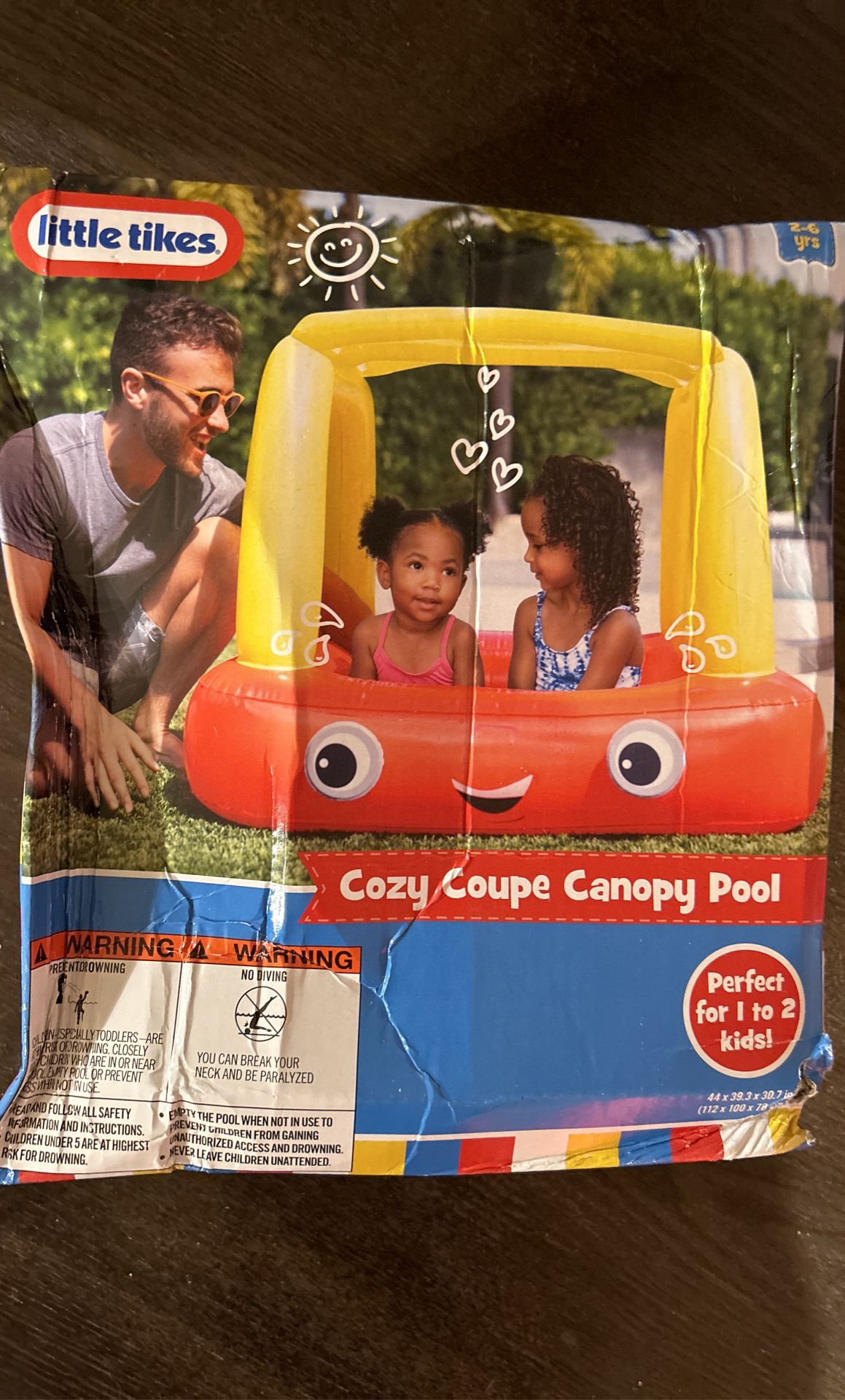 LITTLE TIKES COZY COUPE CANOPY POOL