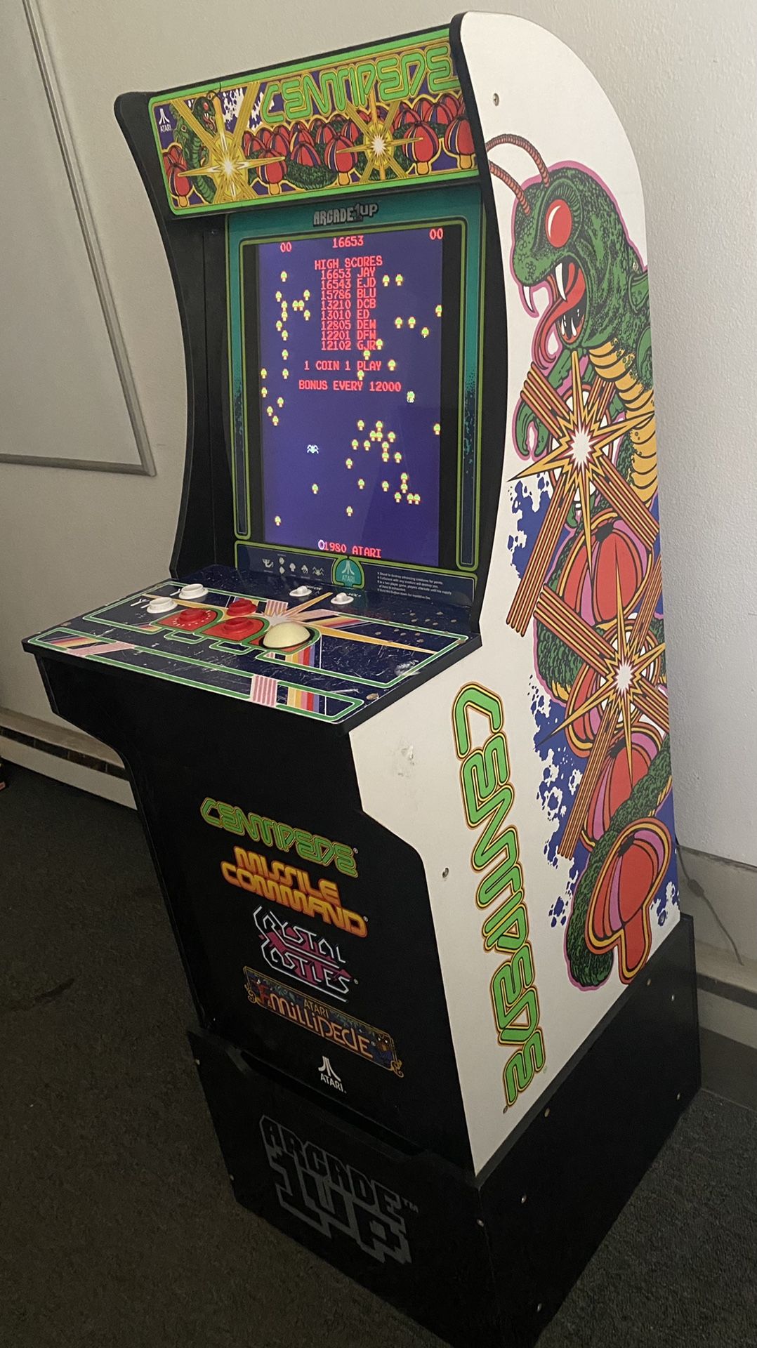 Arcade 1Up Centipede , Missile Command, Crystal Castles and Millipede