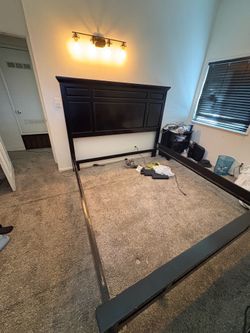 Free Cal king bed frame - curbside pickup