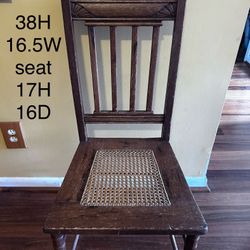 Antique cane seat chair *pickup in Liongate Rt113