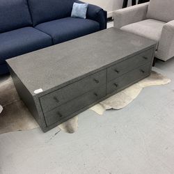Large Mod Textured Coffee Table 