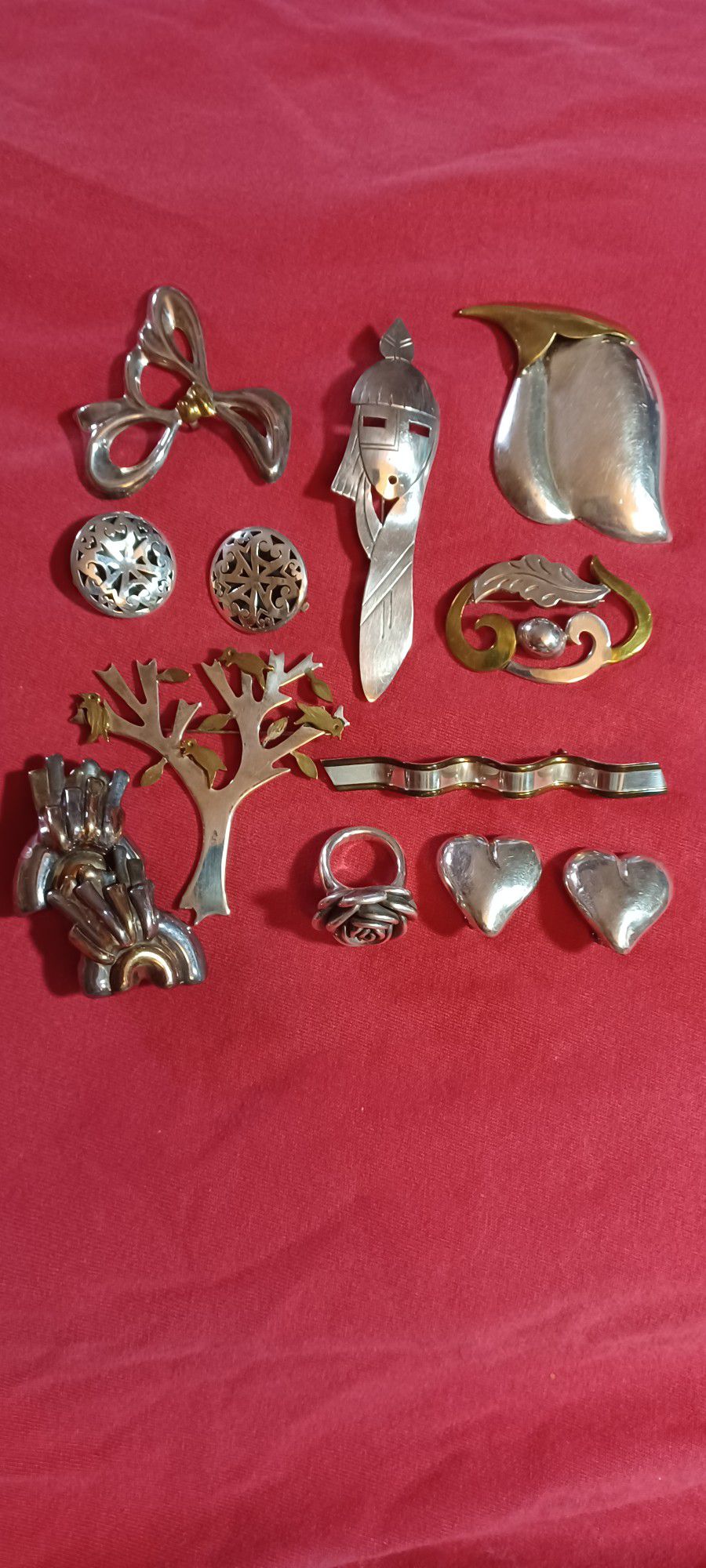 Vintage Sterling Silver Jewelry Collection 