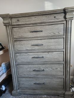 Madison Ridge King Storage Bed, Chest of Drawers and Nightstand