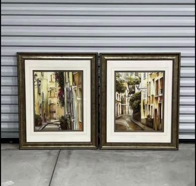 PAIR of Framed Prints / Wall Art