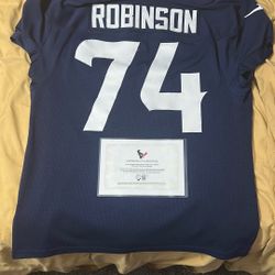 Cam Robinson Texans Practice Worn Jersey 