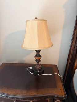 Touch Control Traditional Table Lamp Set of 2, Vintage Bedside Lamps with Dual USB Charging Ports, 3-Way Dimmable Bronze Finish Desk Lamps with Bell S