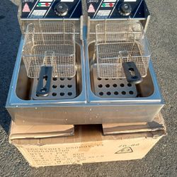 Brand new commercial double deep fryer for only $100