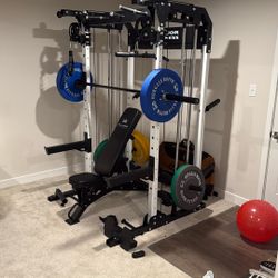 Weight Rack W/ Dual Pulleys