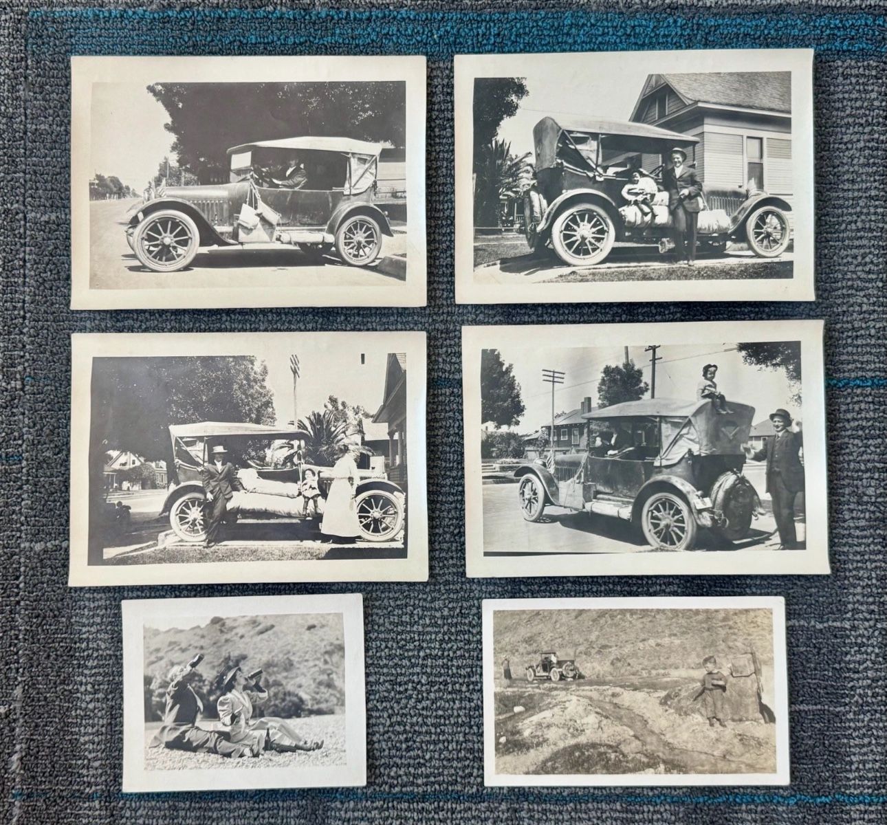 Antique 1916 Car Automobile Photo Photograph Lot of 6
