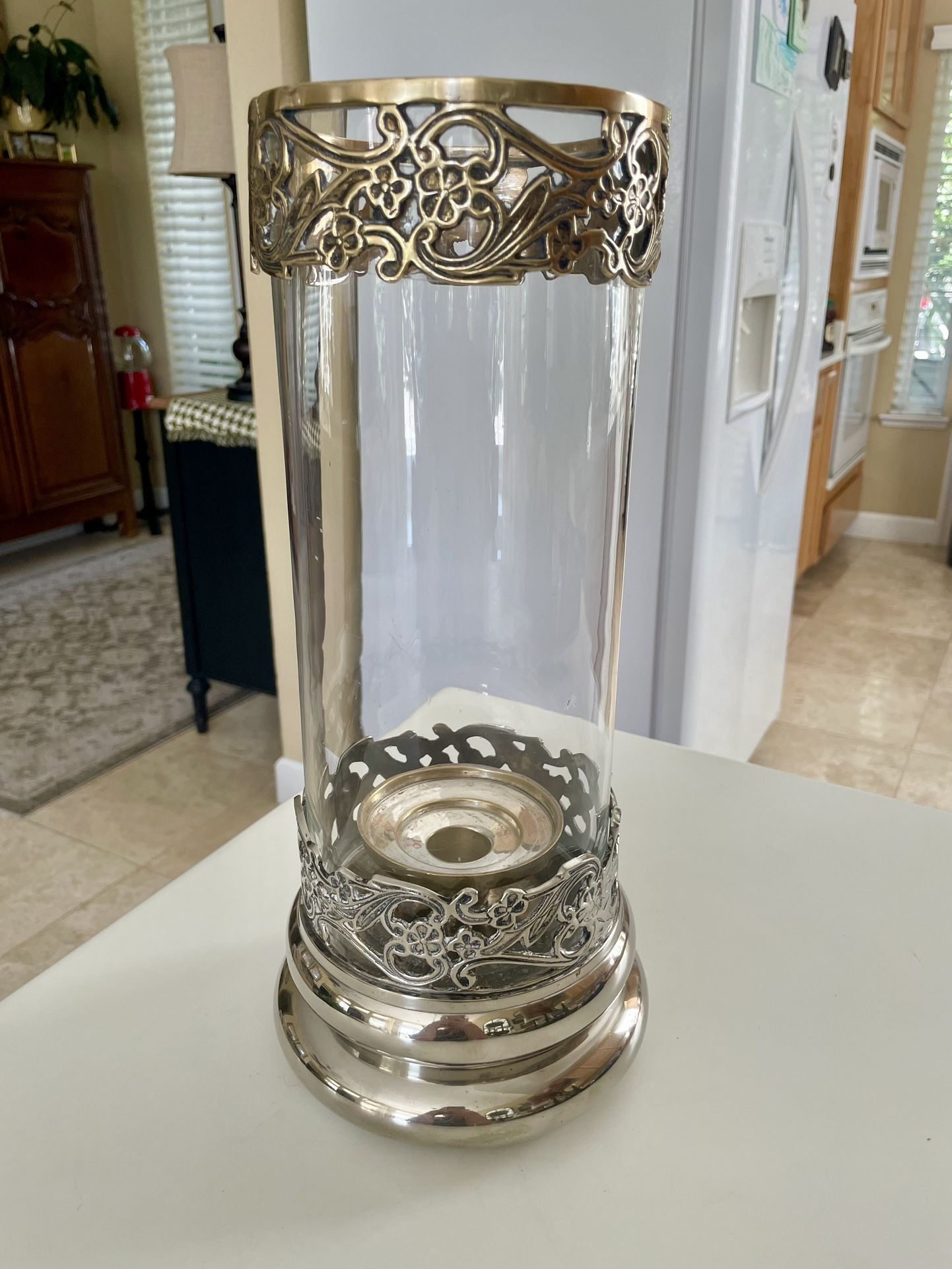 Gorgeous Fine Quality Castilian Imports Of Poland Heavy Vintage Candle Holder