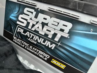 Super Start Platinum AGM Car Battery