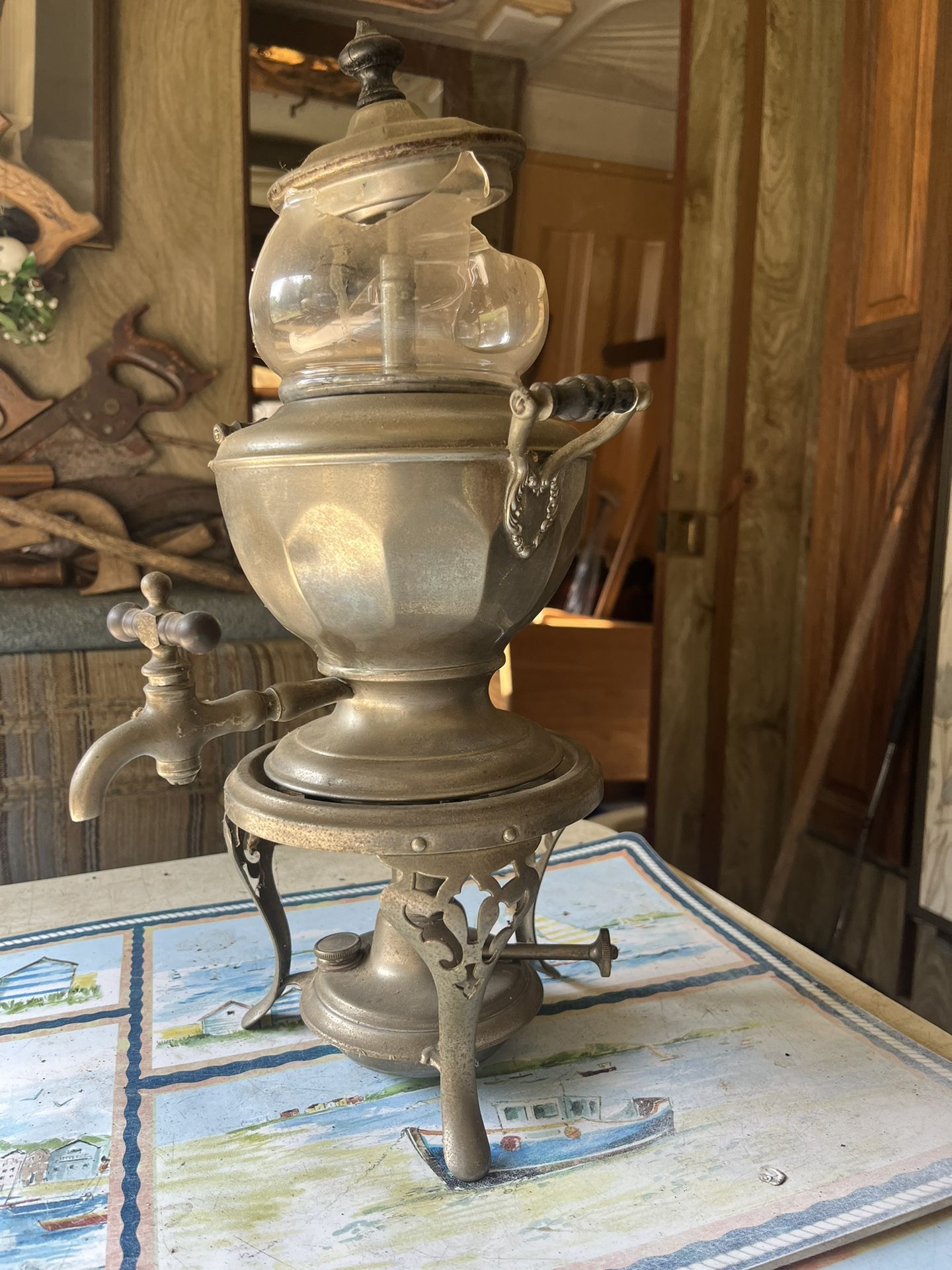 Antique lantern/kettle/heater