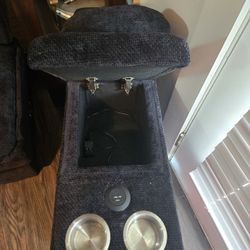 Five Piece Sectional Sofa Set With USB Connections And Cup Holder