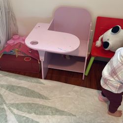 Pink Toddler Desk