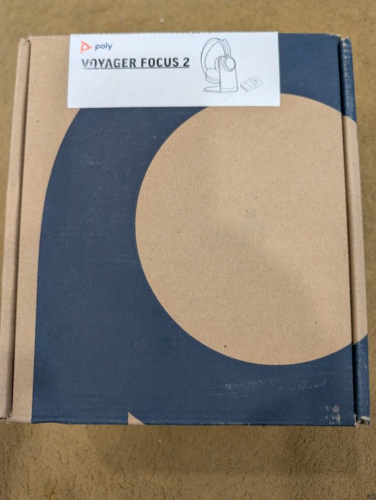 Plantronics Poly VOYAGER FOCUS 2 Wireless headphones, stand - Zoom, Teams