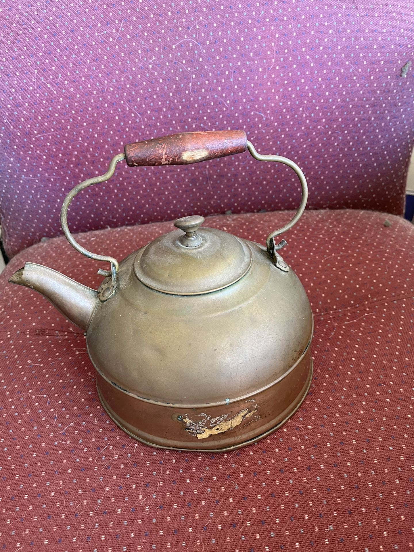 Vintage 7 inch copper teapot